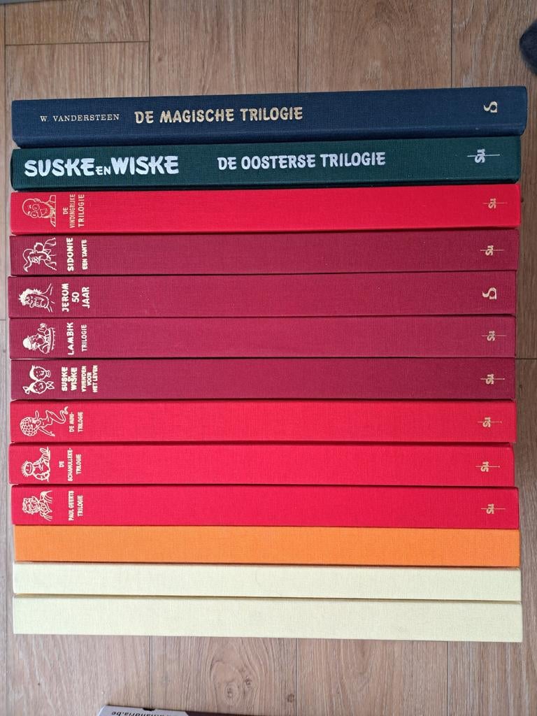 Reeks van 13 luxe trilogie's Suske en wiske met 11x opdracht, Boeken, Ophalen of Verzenden