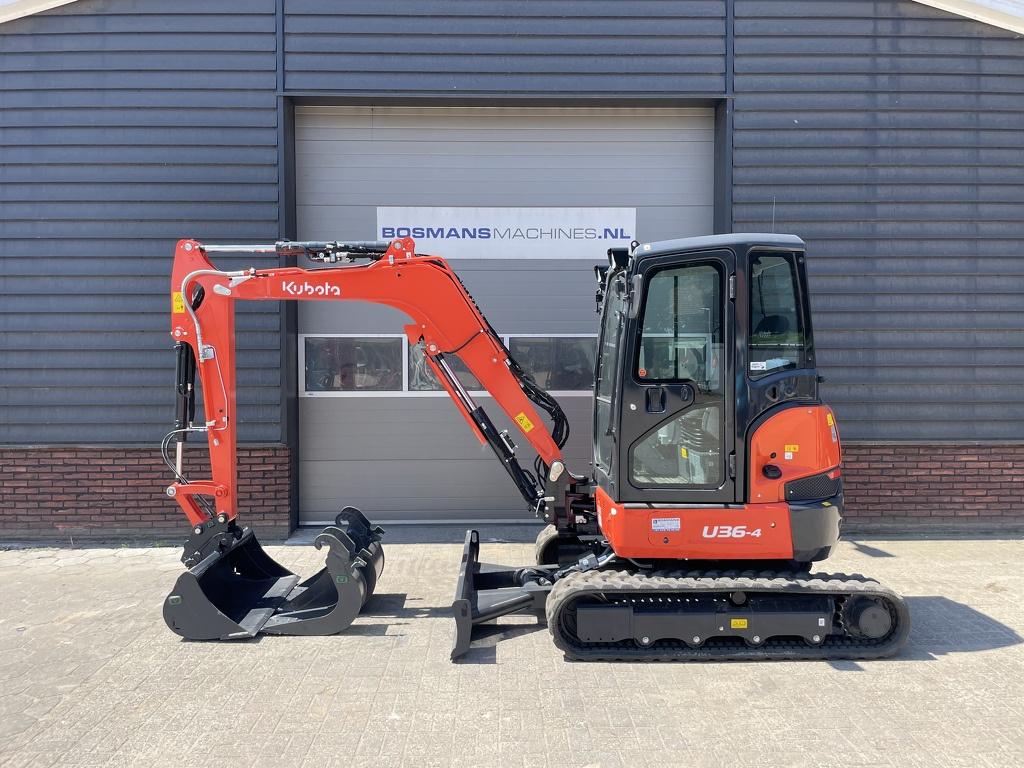 Kubota U36 minigraver NIEUW €655 LEASE, Zakelijke goederen, Machines en Bouw | Kranen en Graafmachines, Kubota Hol, Kbt_g.eu_market_surveillance@kubota.com