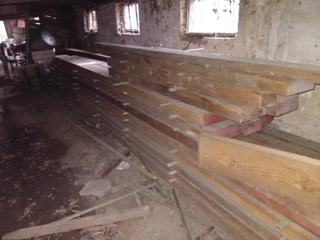 Lot Oregon kroon, Ophalen, Zo goed als nieuw, Balk, Overige houtsoorten