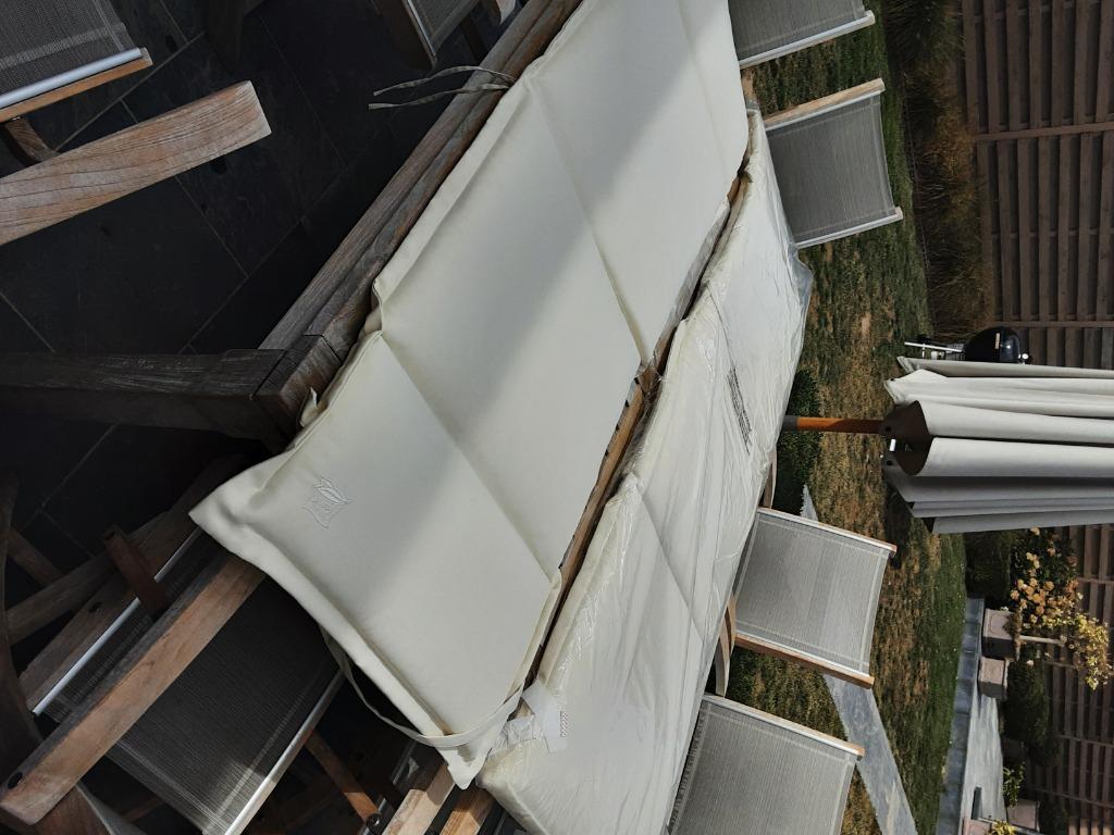 Ligbed tuinkussens 2 stuks, Ophalen, Zo goed als nieuw, Overige materialen