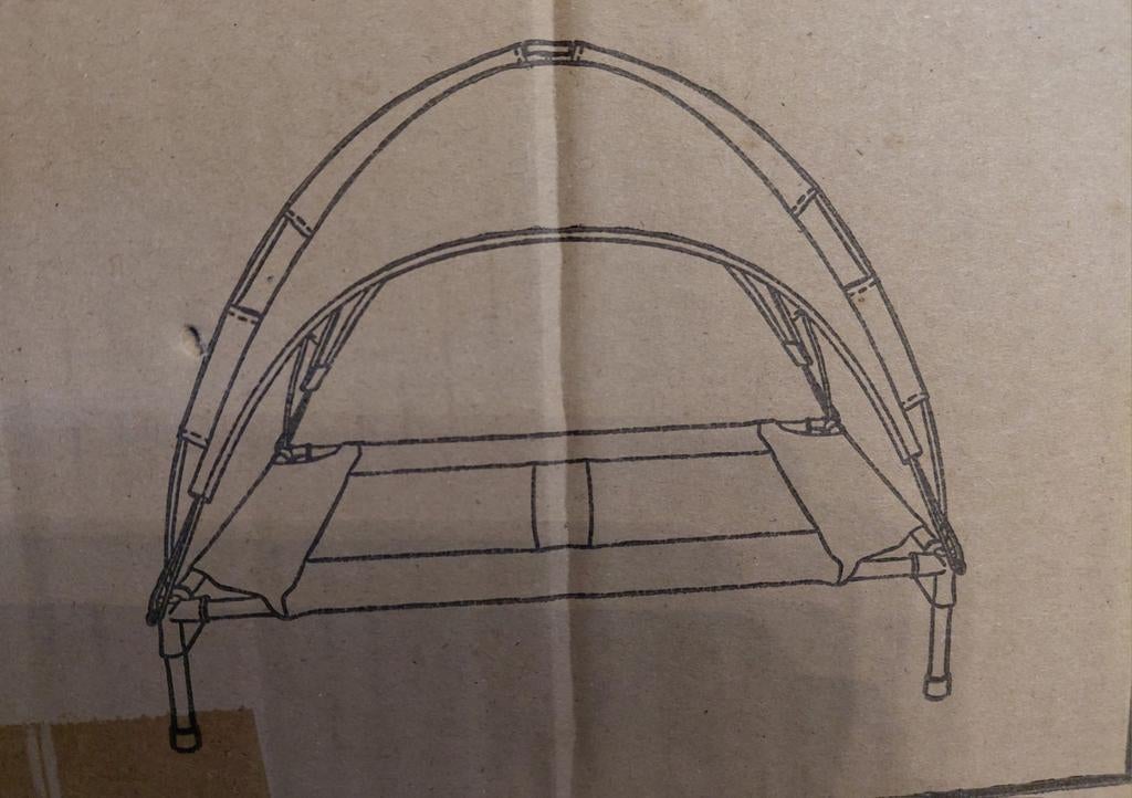 Lit pour chien surélevé gris neuf, Animaux & Accessoires, Accessoires pour chiens, Enlèvement