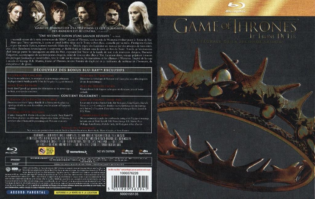 game of thrones seizoen 1 (5 blu-ray), Cd's en Dvd's, Ophalen of Verzenden, Gebruikt, Avontuur, Boxset