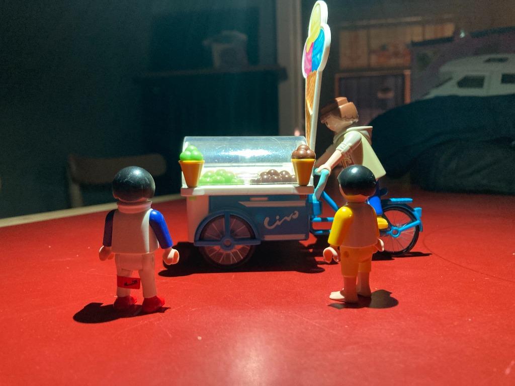 Playmobil ijskarretje, Kinderen en Baby's, Speelgoed | Playmobil, Ophalen, Zo goed als nieuw, Complete set