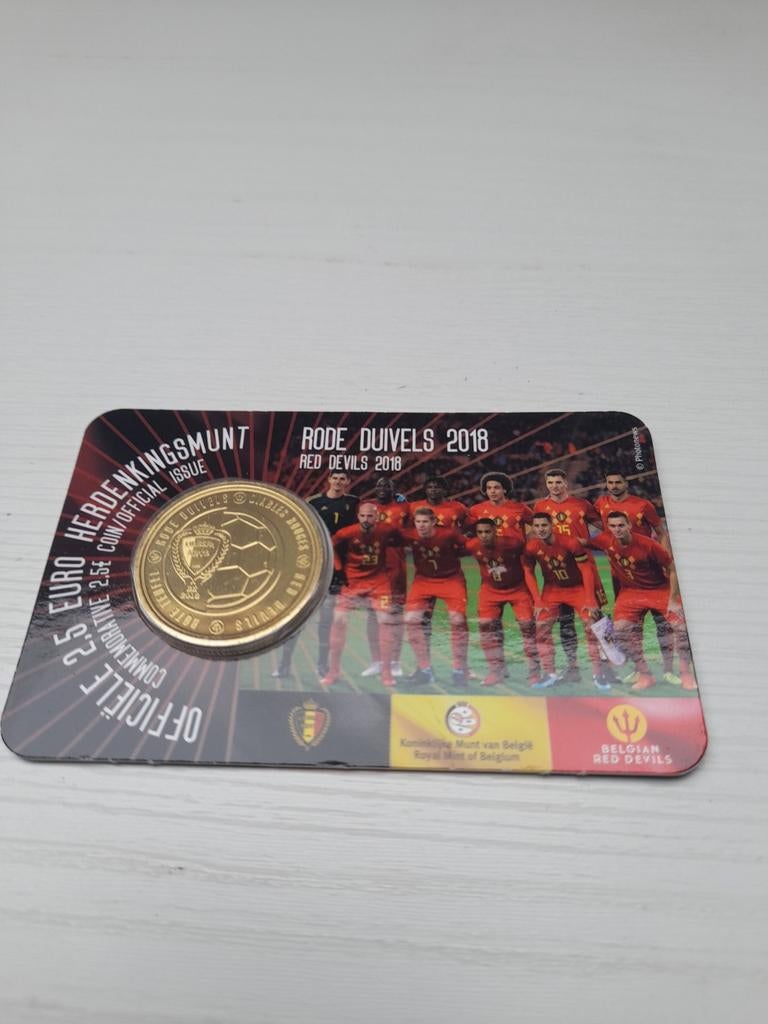 Coincard Rode duivels 2018, Ophalen of Verzenden