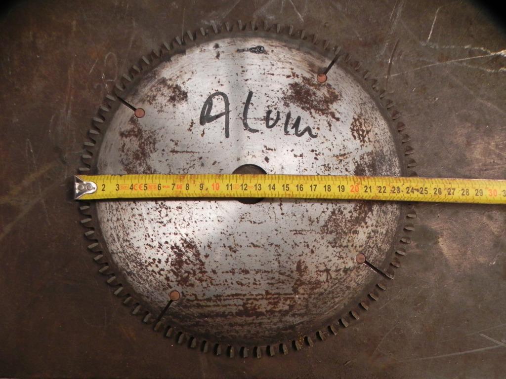 Zaagblad aluminium Ø 250 x 25 mm, Ophalen, Gebruikt