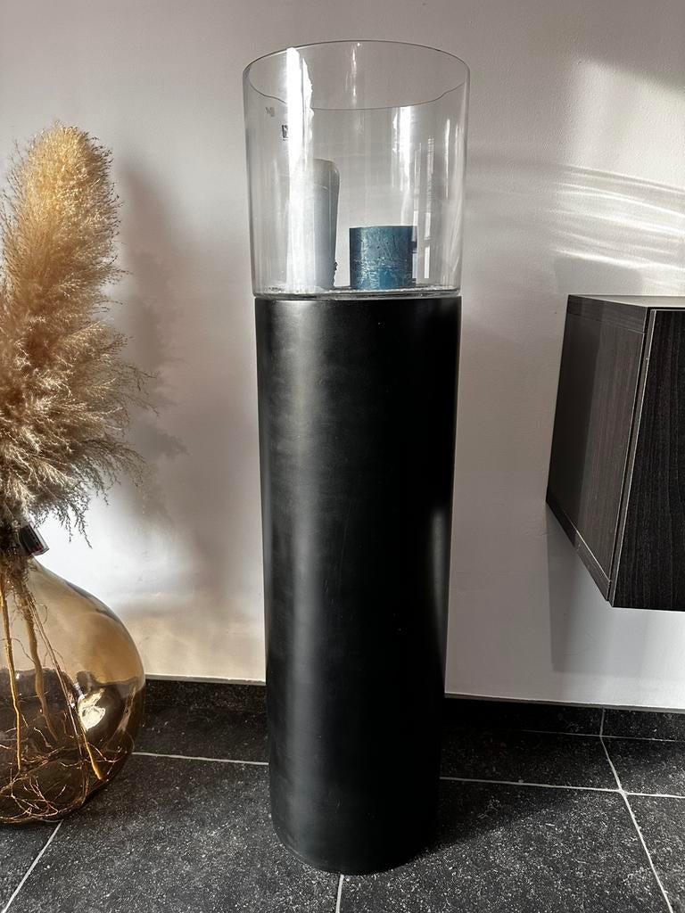 Grand pot noir avec verre Vibe&move, Enlèvement, Comme neuf