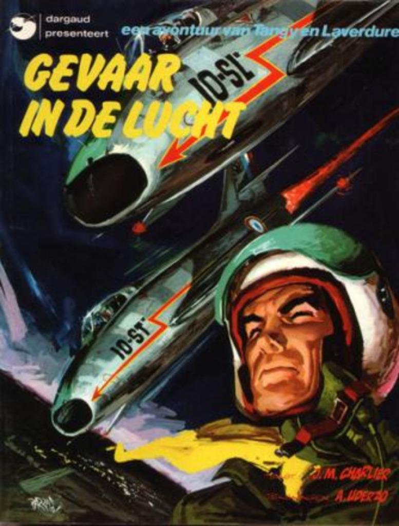 Gevaar in de lucht, Tanguy en Laverdure, Dargaud/Oberon 1979, Verzenden, Eén stripboek, Zo goed als nieuw, Charlier & Uderzo