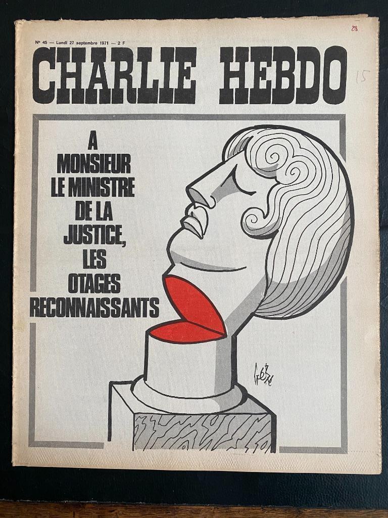 Charlie Hebdo 45 de  "1971", Collections, Enlèvement ou Envoi, 1960 à 1980, Journal ou Magazine