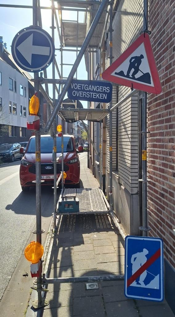 À louer : panneaux de signalisation pour l'échafaudage/la je, Bricolage & Construction, Enlèvement ou Envoi, Comme neuf