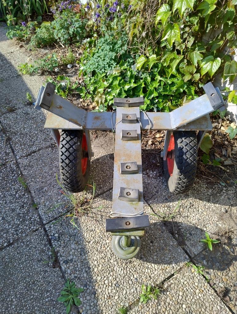 Kar voor kano, zeer zware uitvoering, Ophalen, Zo goed als nieuw