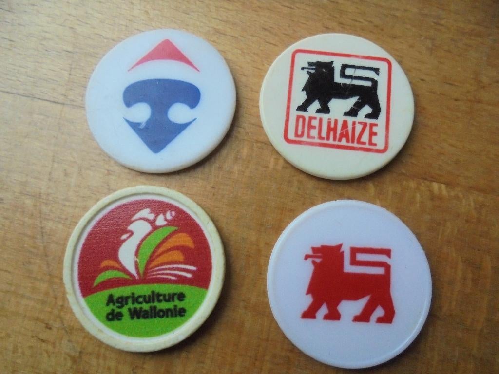 4 pièces du panier Carrefour/Delhaize/ Agri Wallonie, Collections, Enlèvement ou Envoi