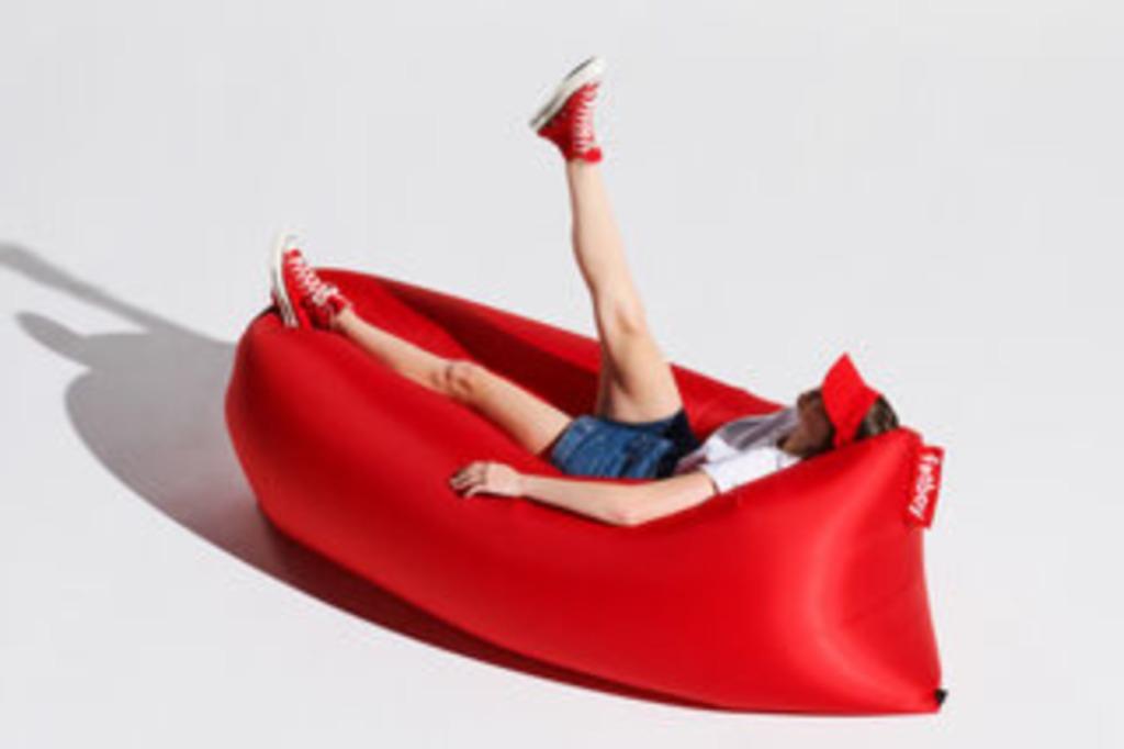 Lamzac Fatboy Rouge, Maison & Meubles, Enlèvement, Comme neuf, Rouge, Pouf