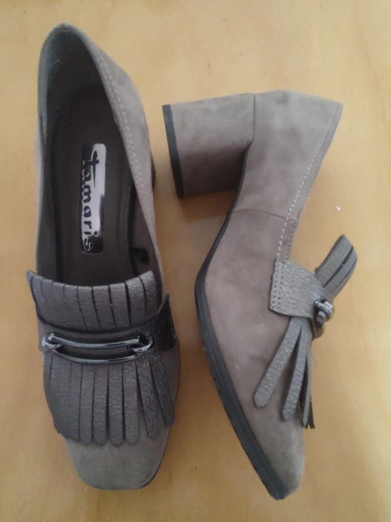 Tamaris comfortschoen, maat 38, 1 keer gedragen, Tamaris, Bruin, Ophalen of Verzenden, Zo goed als nieuw