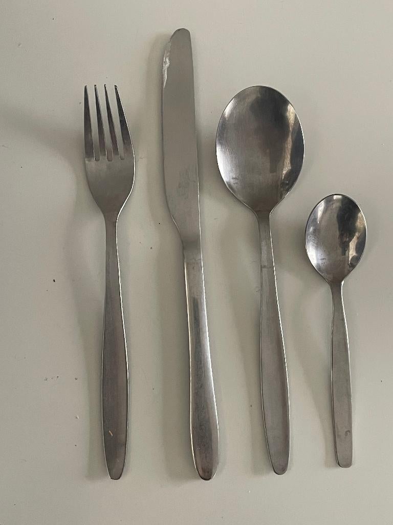 Bestek set messen vorken lepels inox + extra's gratis, Ophalen