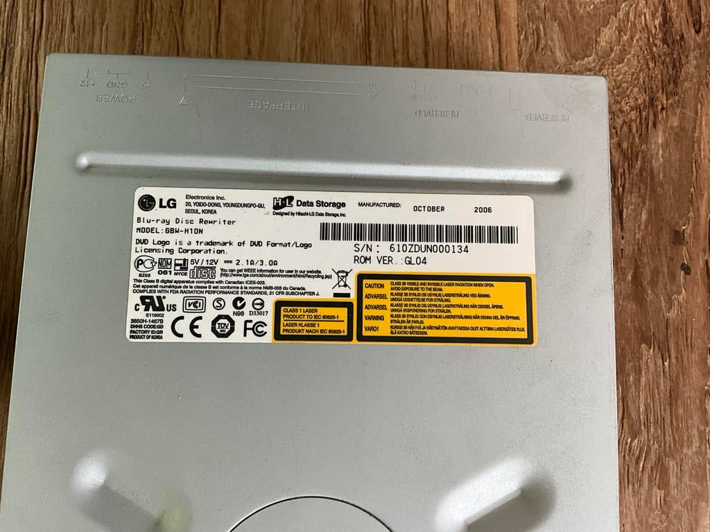 Régraveur de disques Blue Ray, TV, Hi-fi & Vidéo, Enlèvement, Utilisé, LG, Wi-Fi