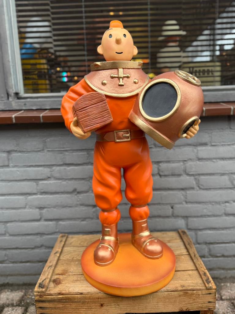 Groot Kuifje beeld als duiker, Verzamelen, Ophalen, Zo goed als nieuw, Fantasy