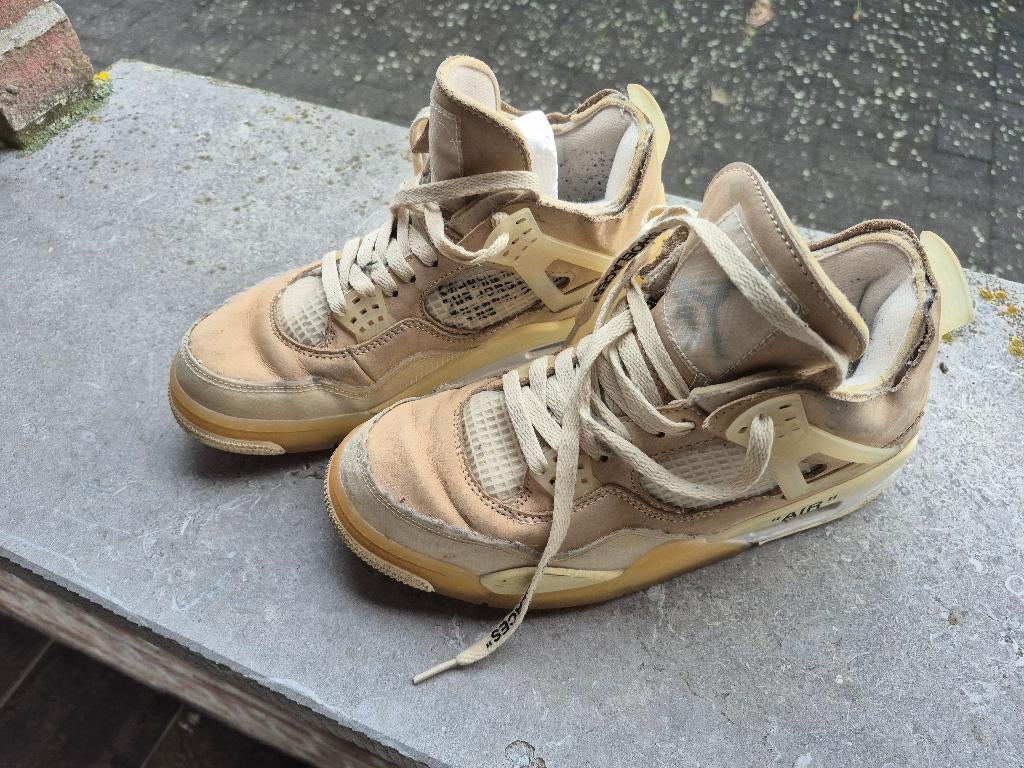 Nike Air Jordan 4 Retro off-white / Sail maat 42, Ophalen, Beige, Nike, Zo goed als nieuw