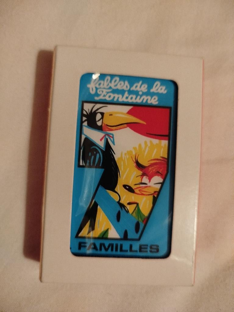 NEW Jeu de cartes des 7 familles les fables de la Fontaine, Trois ou quatre joueurs, Enlèvement ou Envoi, Neuf, Autre
