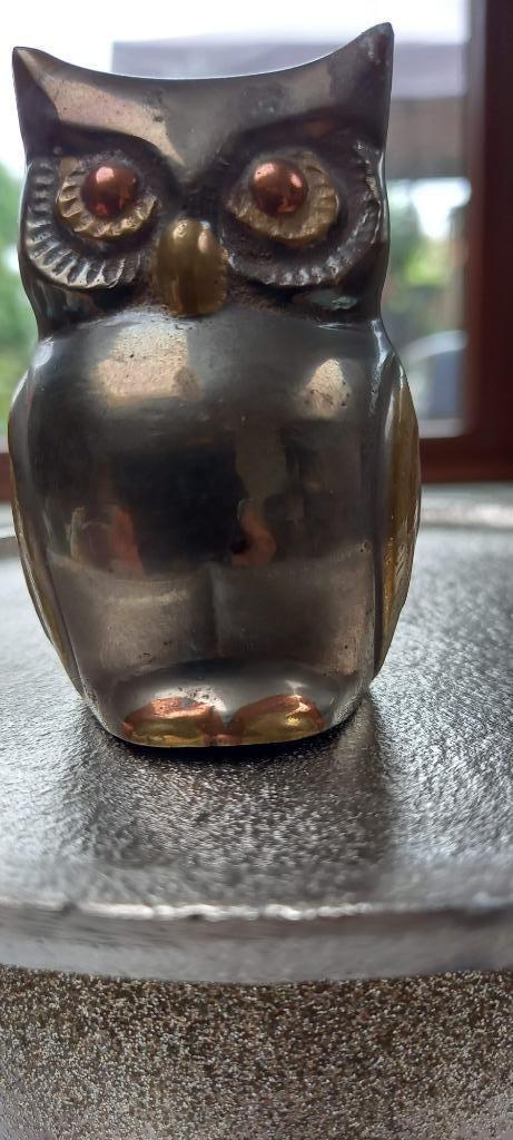 Uil uit verzameling geel en rood koper, Ophalen of Verzenden, Nieuw