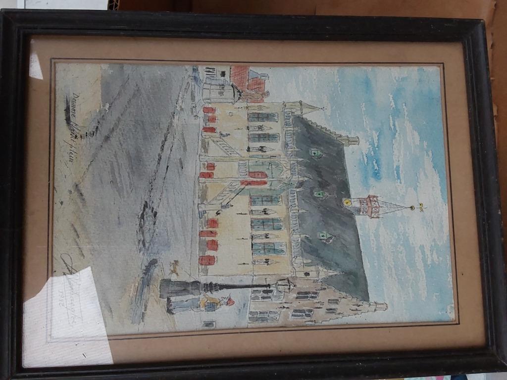 Damme marktplein schilderijtje, Enlèvement ou Envoi