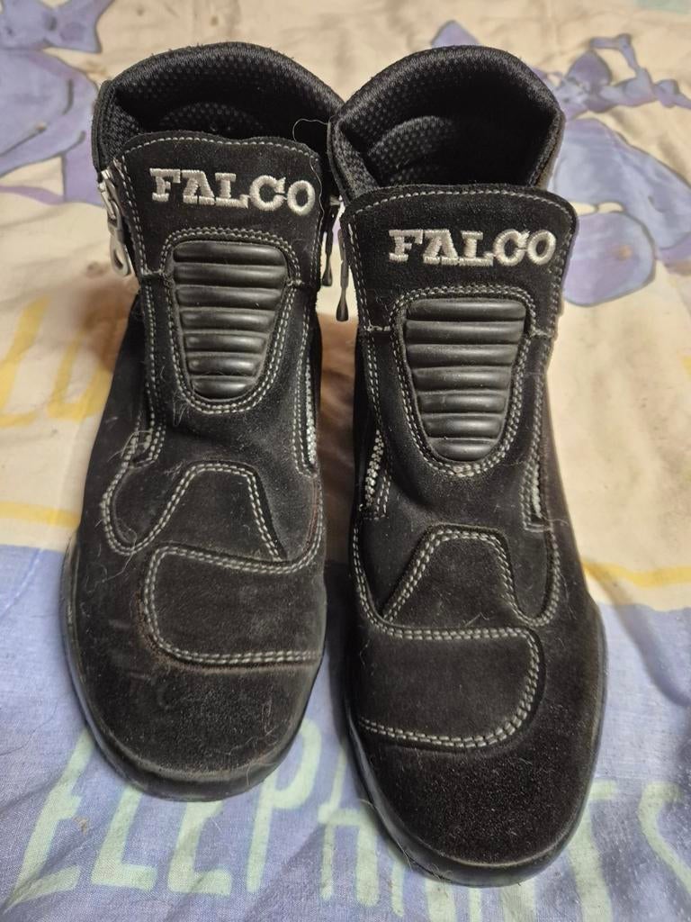 Daim lederen vrouwen motor botines, Motoren, Ophalen