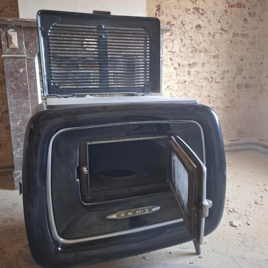 Vintage mazoutkachel Somy, Ophalen, Gebruikt, Vrijstaand, Petroleumkachel