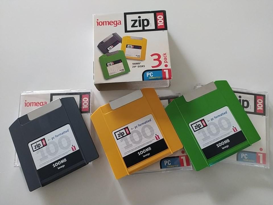 Boîte de 3 Disques iomega zip 100 MB, Informatique & Logiciels, Enlèvement ou Envoi