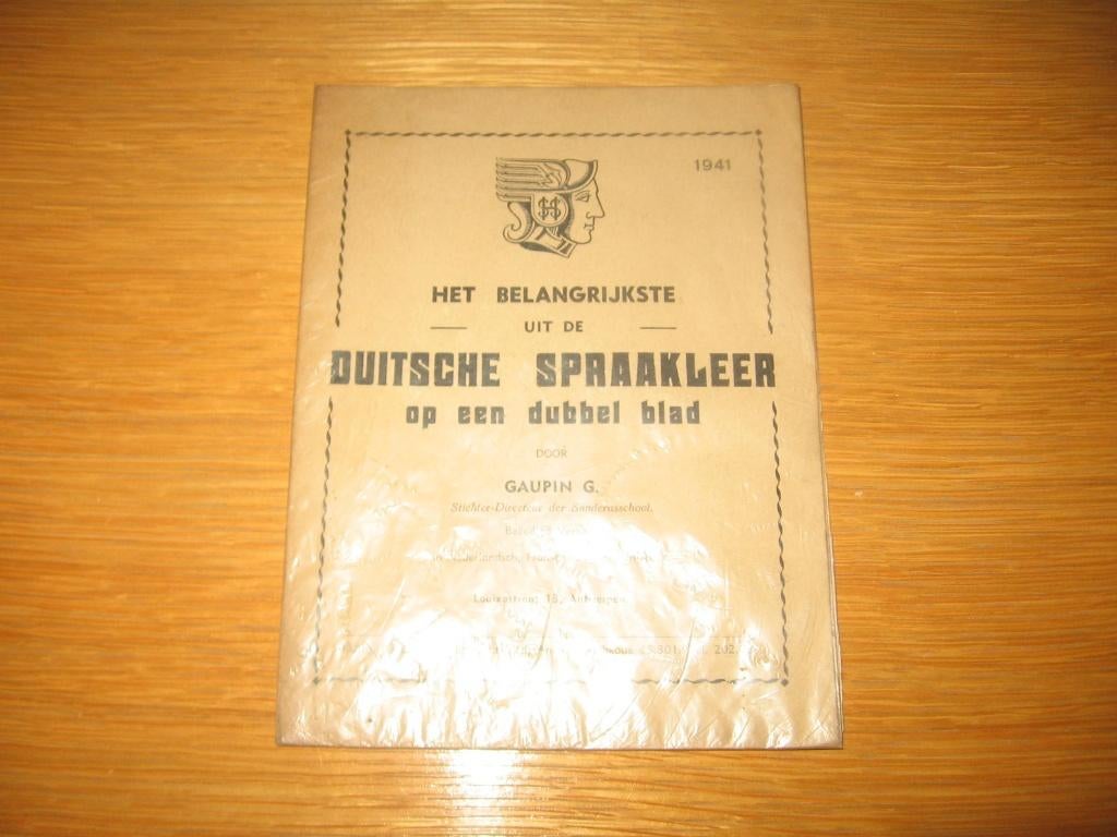 boekje van 1941 het belangrijkste uit duitse spraakleen, Ophalen, Gelezen, Non-fictie