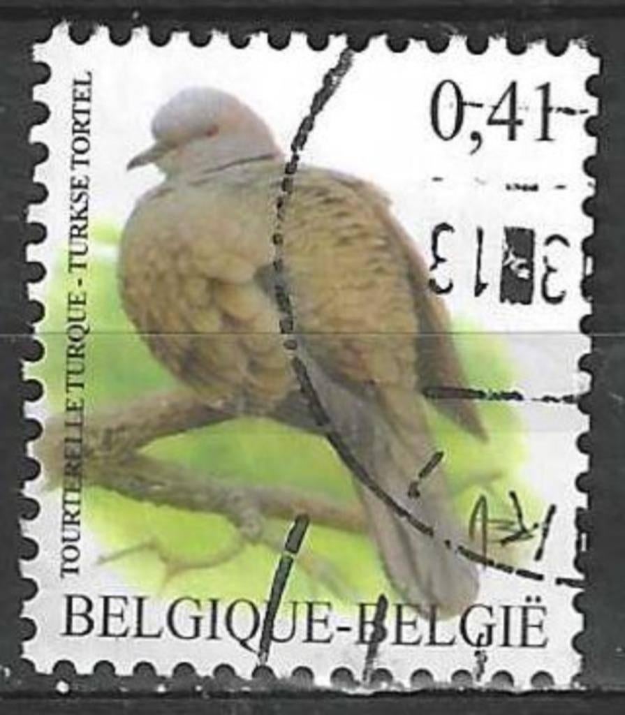 Belgique 2002 - Yvert 3129 /OBP 3135 - Pigeon tortue tu (ST), Envoi, Affranchi, Oblitéré, Véhicules