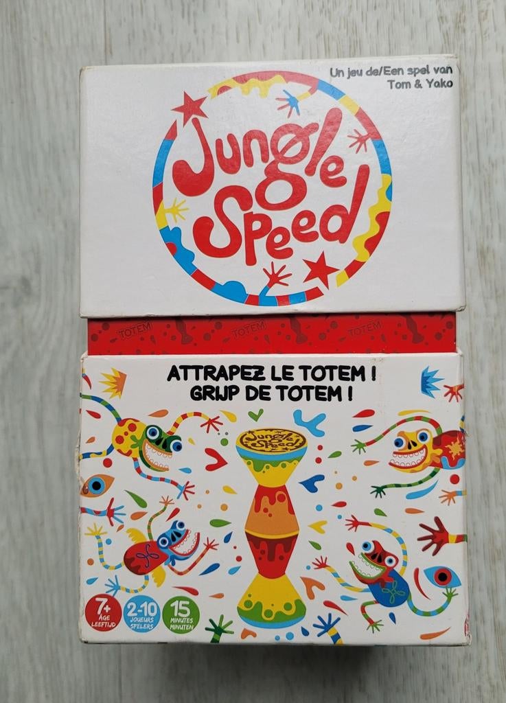 Jungle Speed - compleet - totem+kaarten+spelregels, Hobby en Vrije tijd, Ophalen of Verzenden