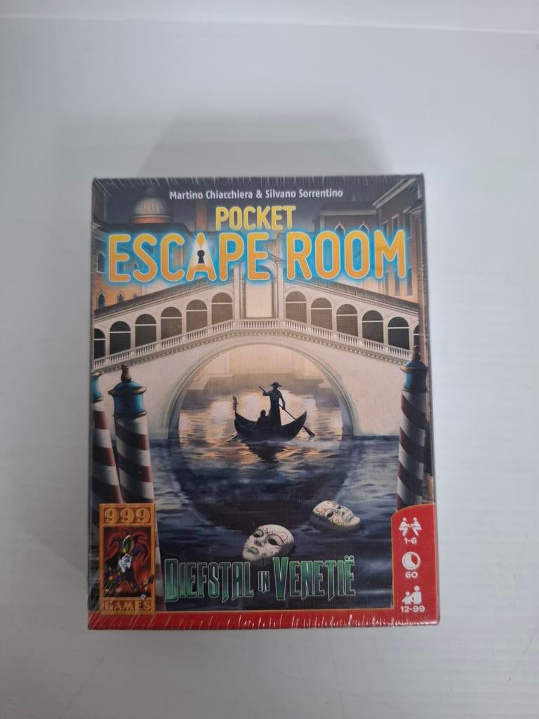 Pocket Escape Room Diefstal in Venetië 999 Games nieuw spel, Hobby en Vrije tijd, Vijf spelers of meer, Ophalen of Verzenden, Nieuw