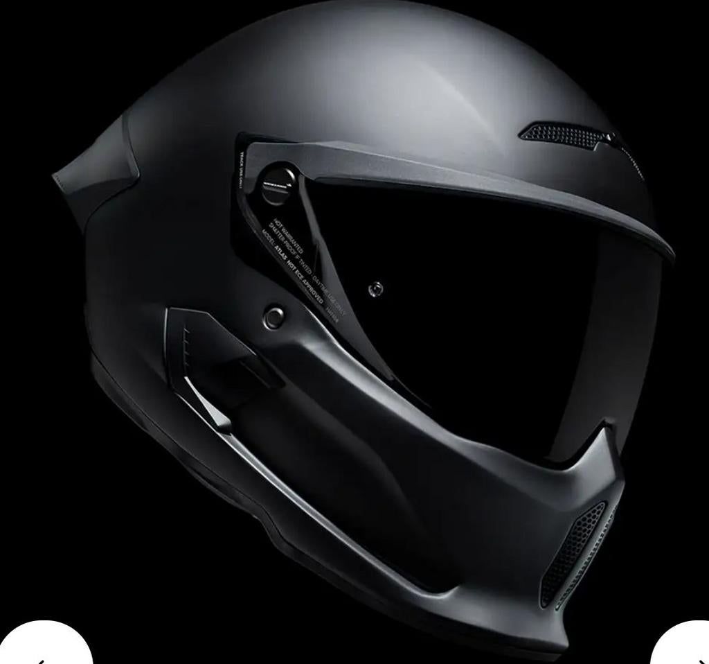 Ruroc motorhelm track carbon, Motos, Enlèvement