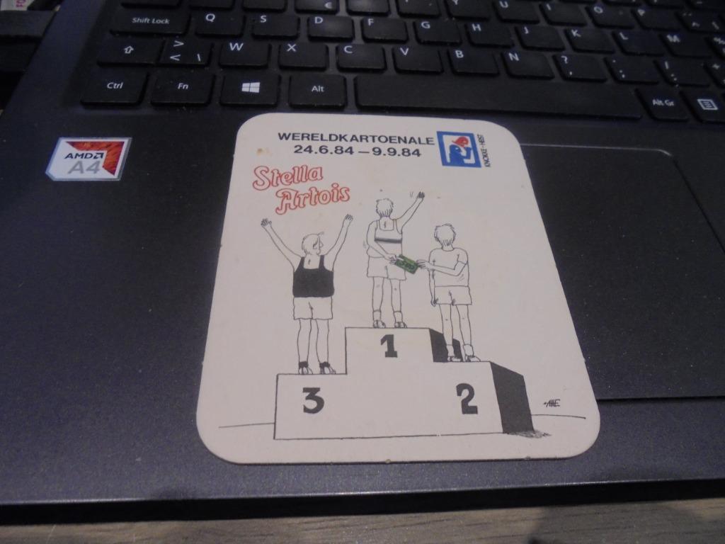 wereldkartoenale 1984, Ophalen of Verzenden, Zo goed als nieuw, Viltje(s), Stella Artois