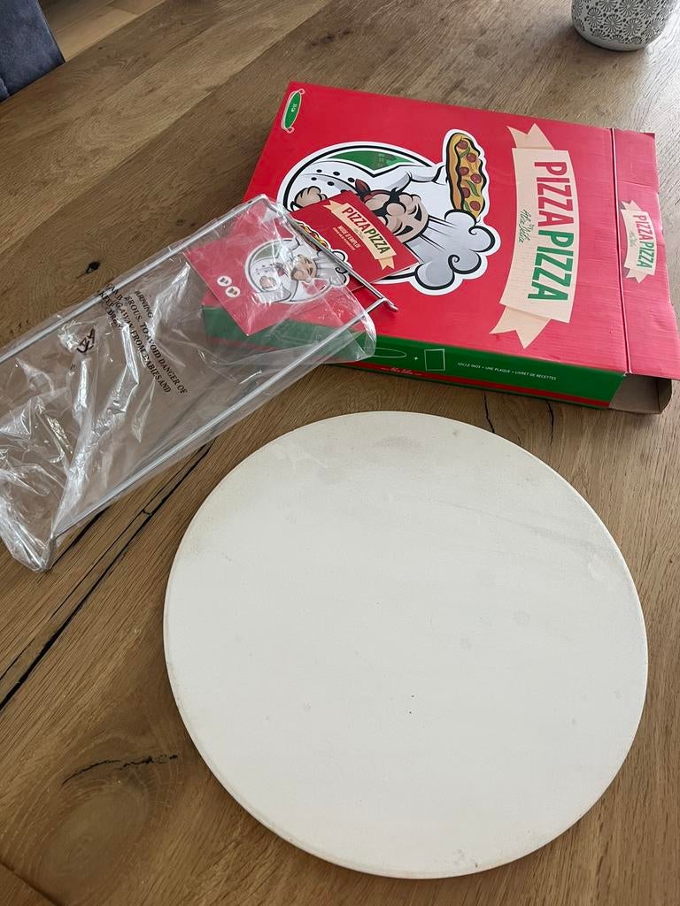Pizzasteen, Ophalen, Zo goed als nieuw