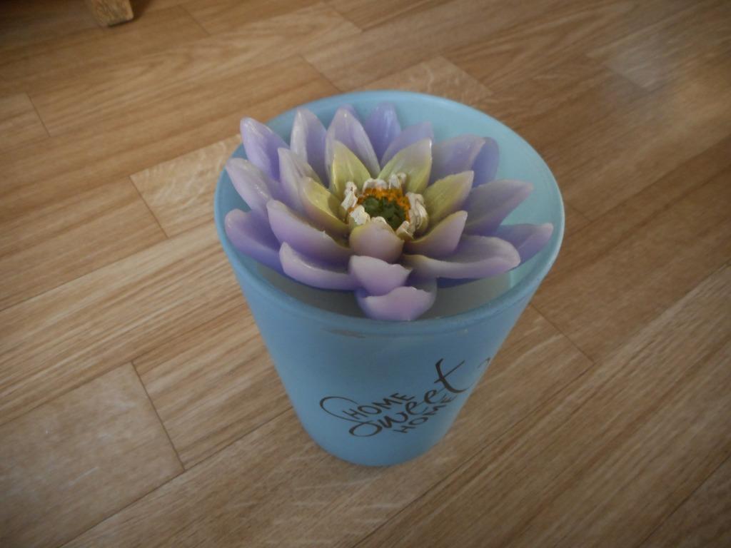 NIEUWE WATERORCHIDEEKAARS, Ophalen of Verzenden, Nieuw, Kaars, Minder dan 25 cm