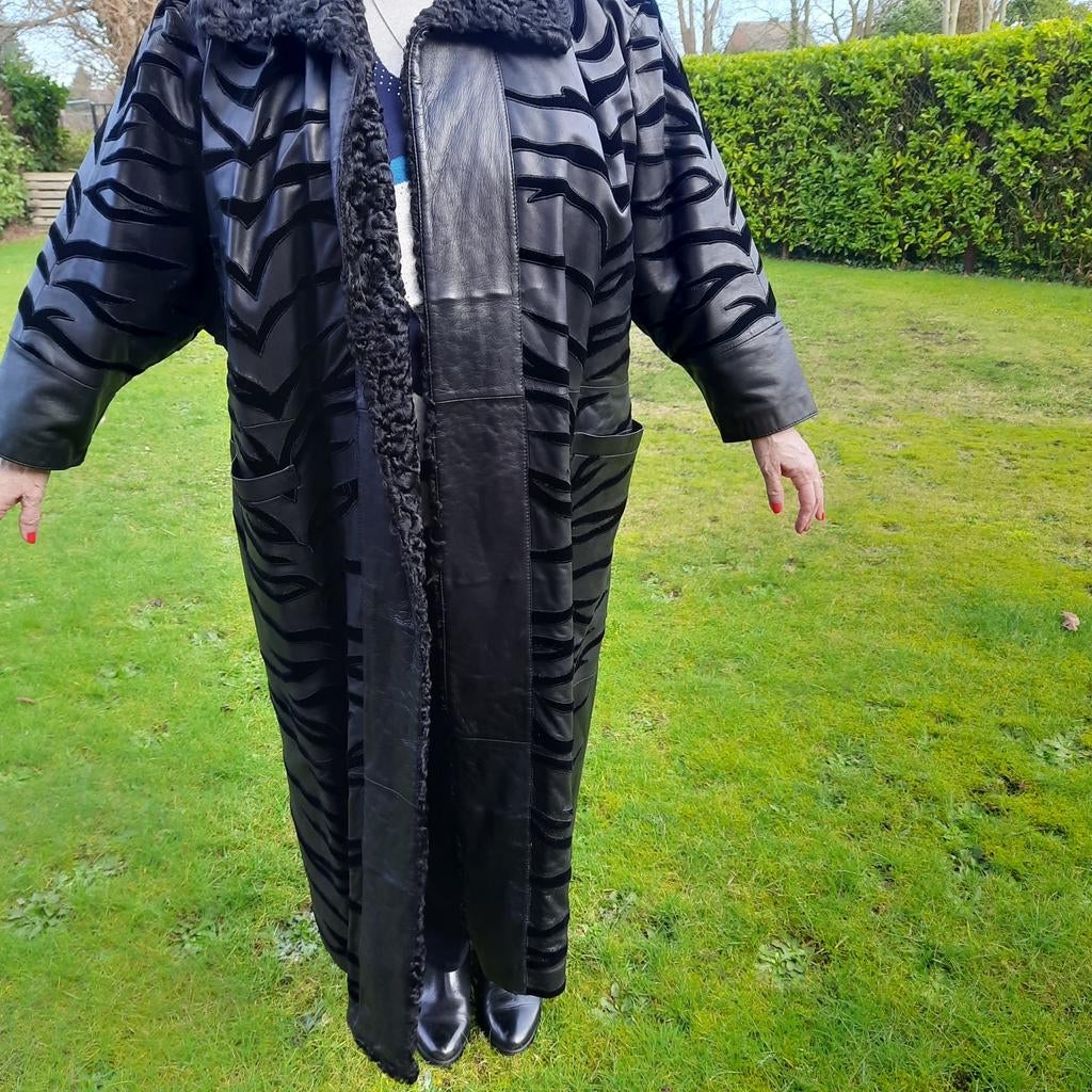 VALENTINO BOUTIQUE *MANTEAU LONG CUIR/DAIM/FOURRURE POUR F, VALENTINO BOUTIQUE, Taille 46/48 (XL) ou plus grande, Comme neuf, Enlèvement