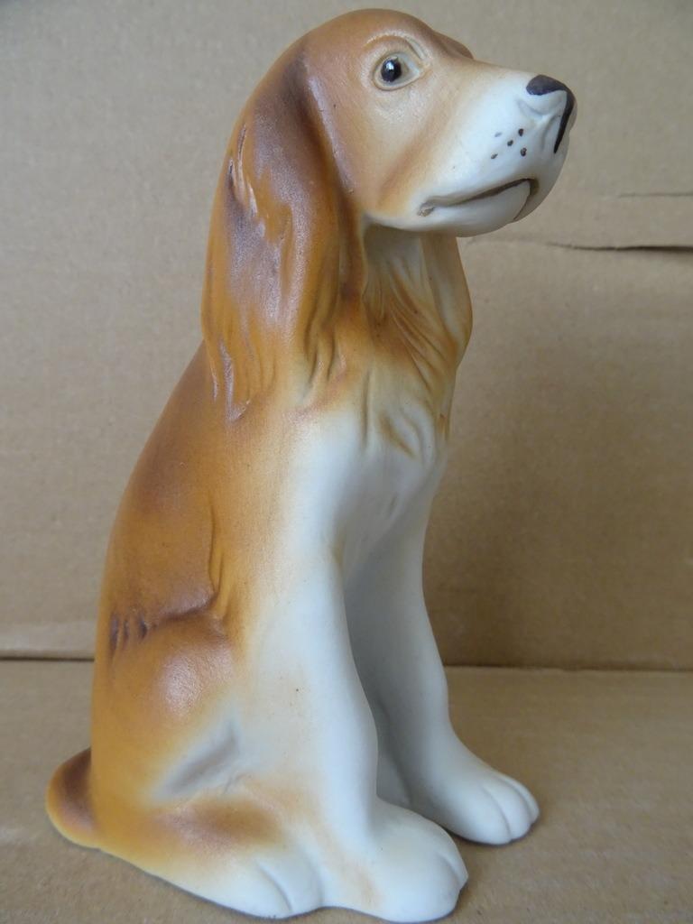 Curiosa beeldje hond Royal Dux porselein Cocker Spaniël 13cm, Ophalen of Verzenden, Zo goed als nieuw, Dier