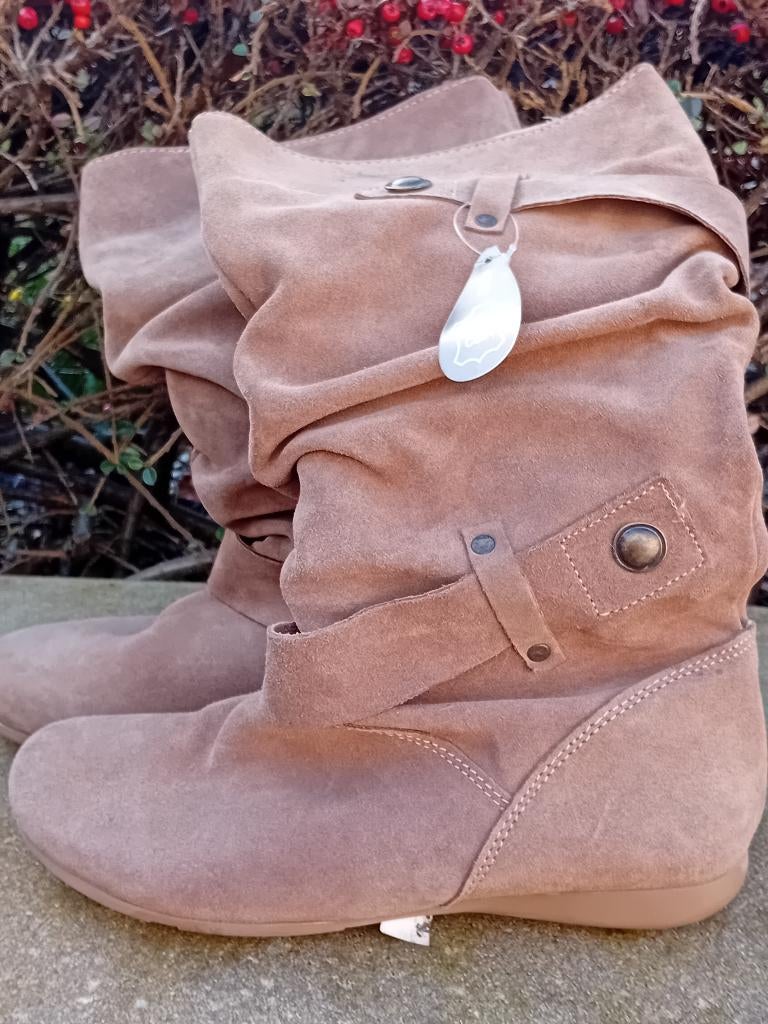 BOTTES en cuir souple- Pointure 36, Enlèvement, Neuf, Brun