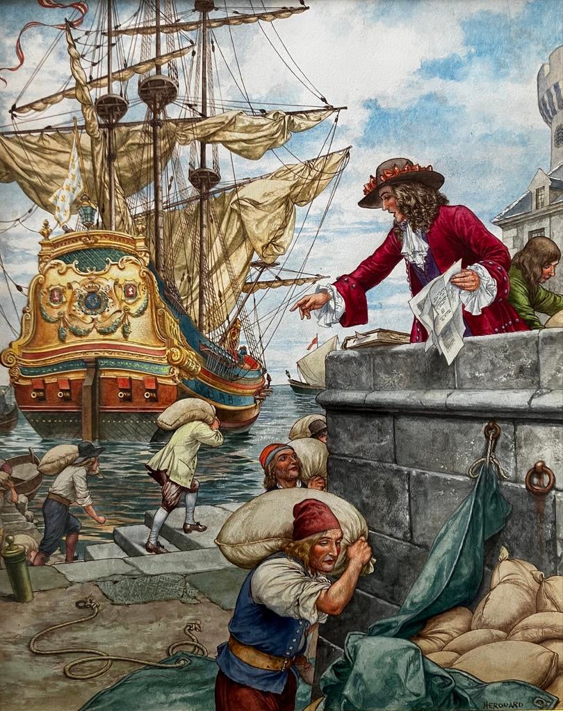 Litho Chéri Hérouard (1881-1961), Antiek en Kunst, Kunst | Litho's en Zeefdrukken, Ophalen