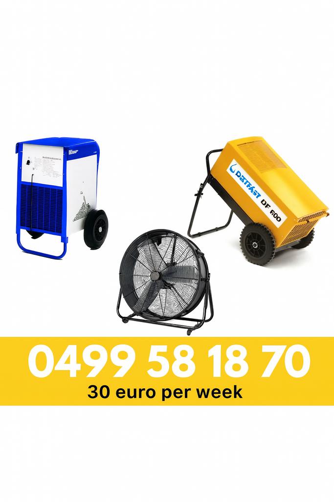 Bouwdroger te huur (goedkoopste), Enlèvement, Comme neuf