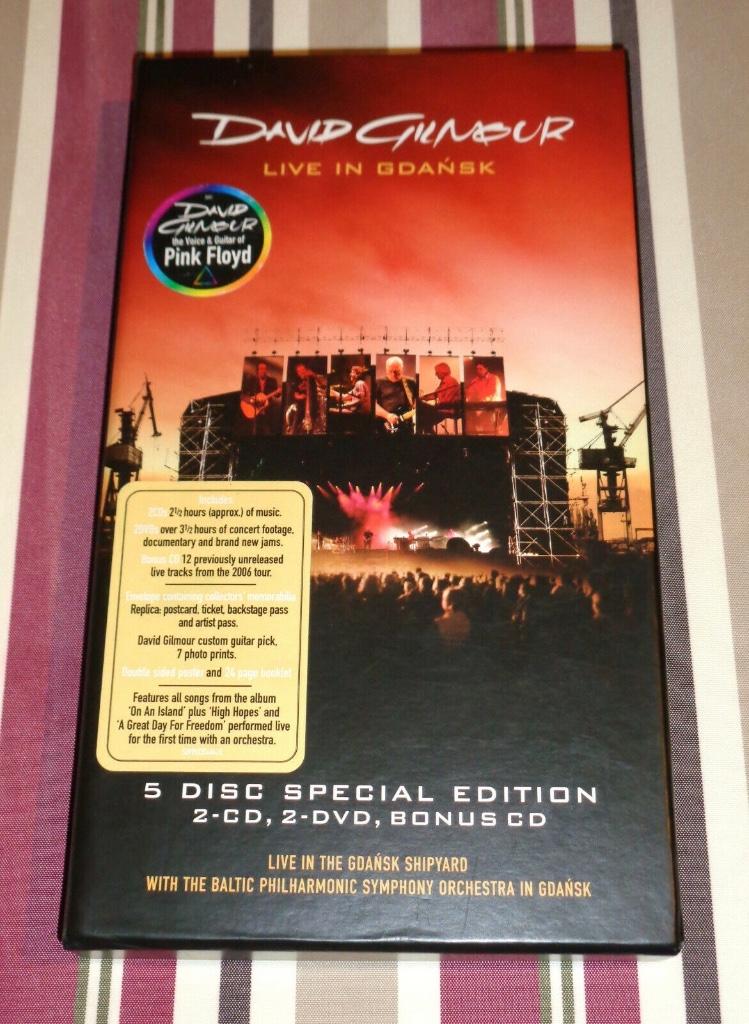 DAVID GILMOUR - Live in Gdansk (coffret 5 CD), Envoi, Comme neuf, Progressif