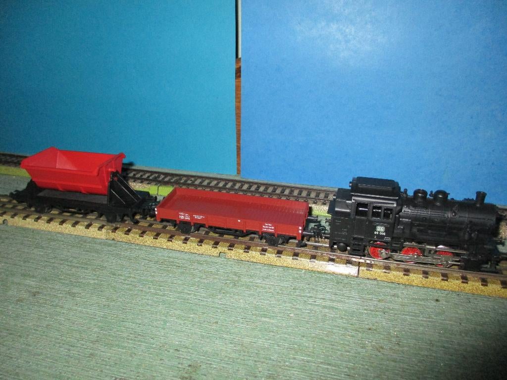 Marklin 3000 + 2 wagons marchandises, Ophalen of Verzenden, Gebruikt, Treinset, Märklin