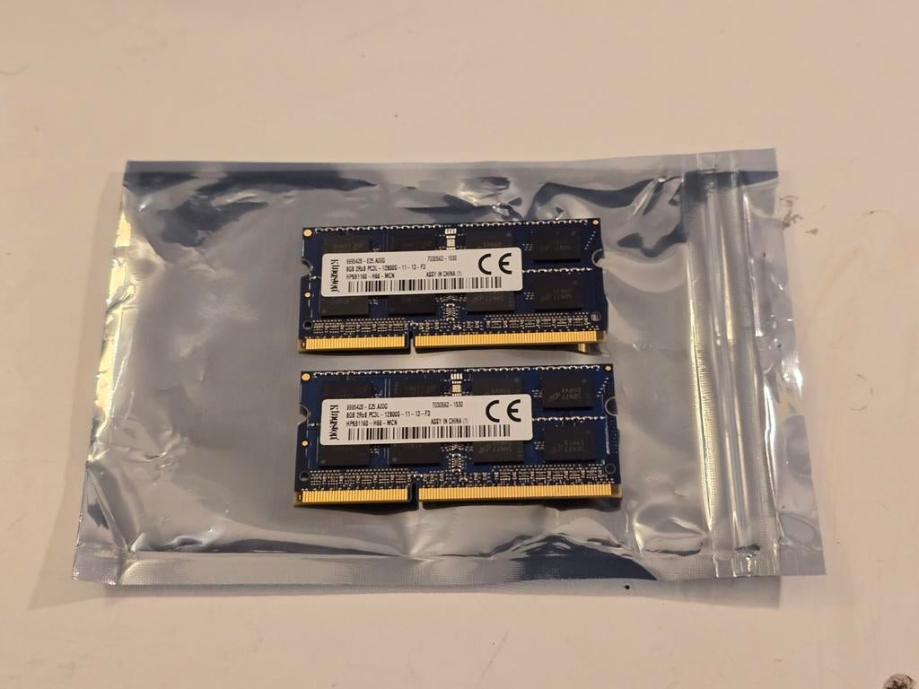 2 x 8 Go de mémoire Sodimm HP DDR3, 100 % OK, 16 Go au total, Informatique & Logiciels, Mémoire RAM, Enlèvement ou Envoi, DDR3