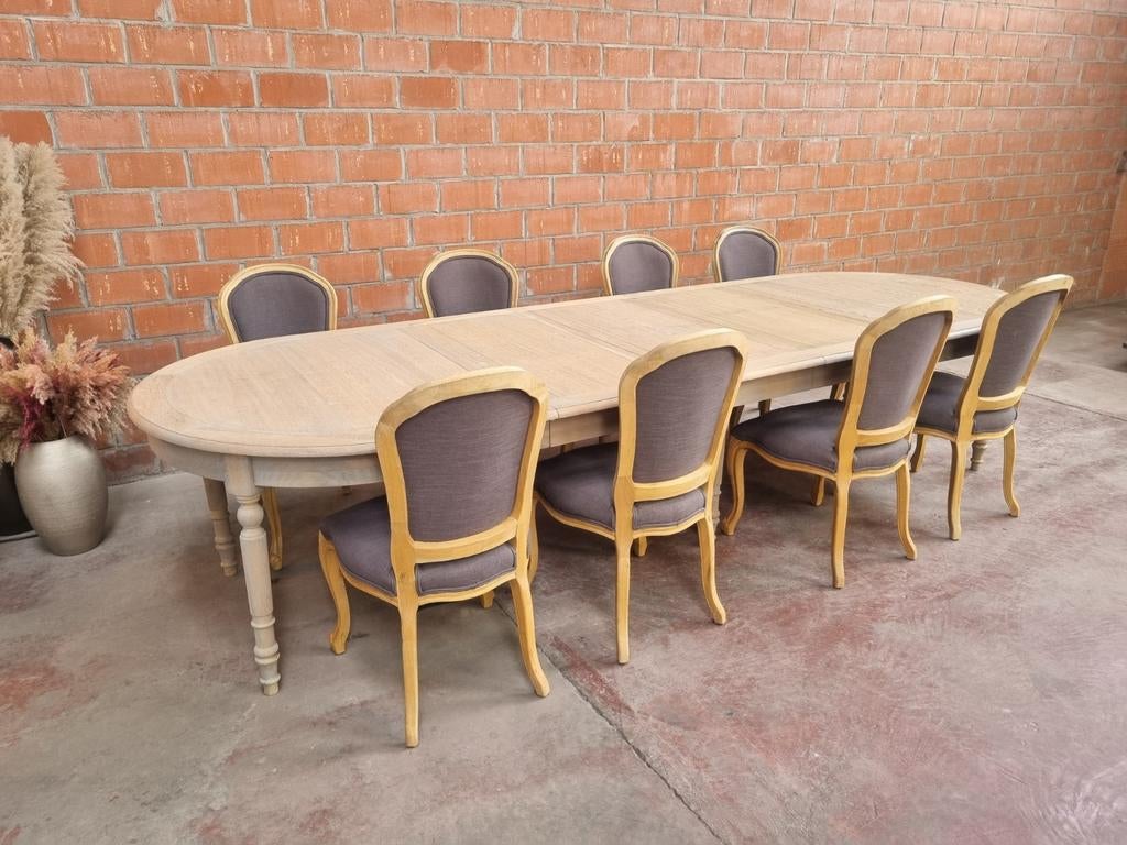 Eiken eettafel art:37/26, Ophalen, Gebruikt, 100 tot 150 cm, Eikenhout