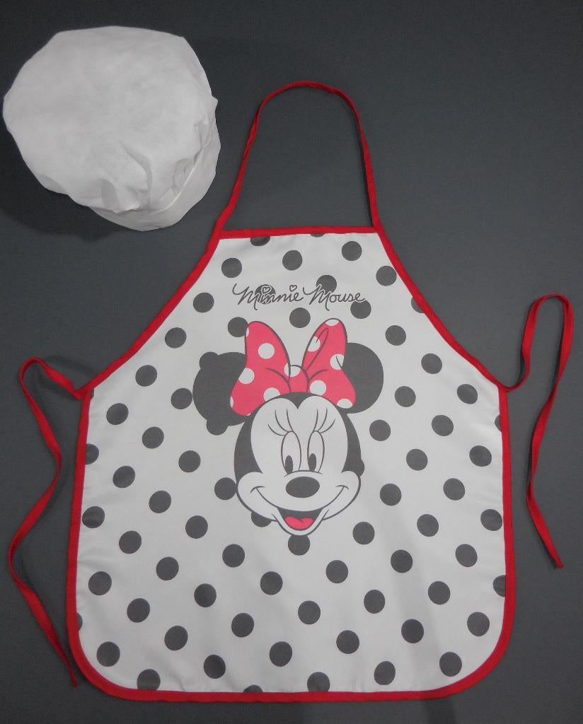 NIEUW - Kinderschort Minnie Mouse met koksmuts, Ophalen, Nieuw
