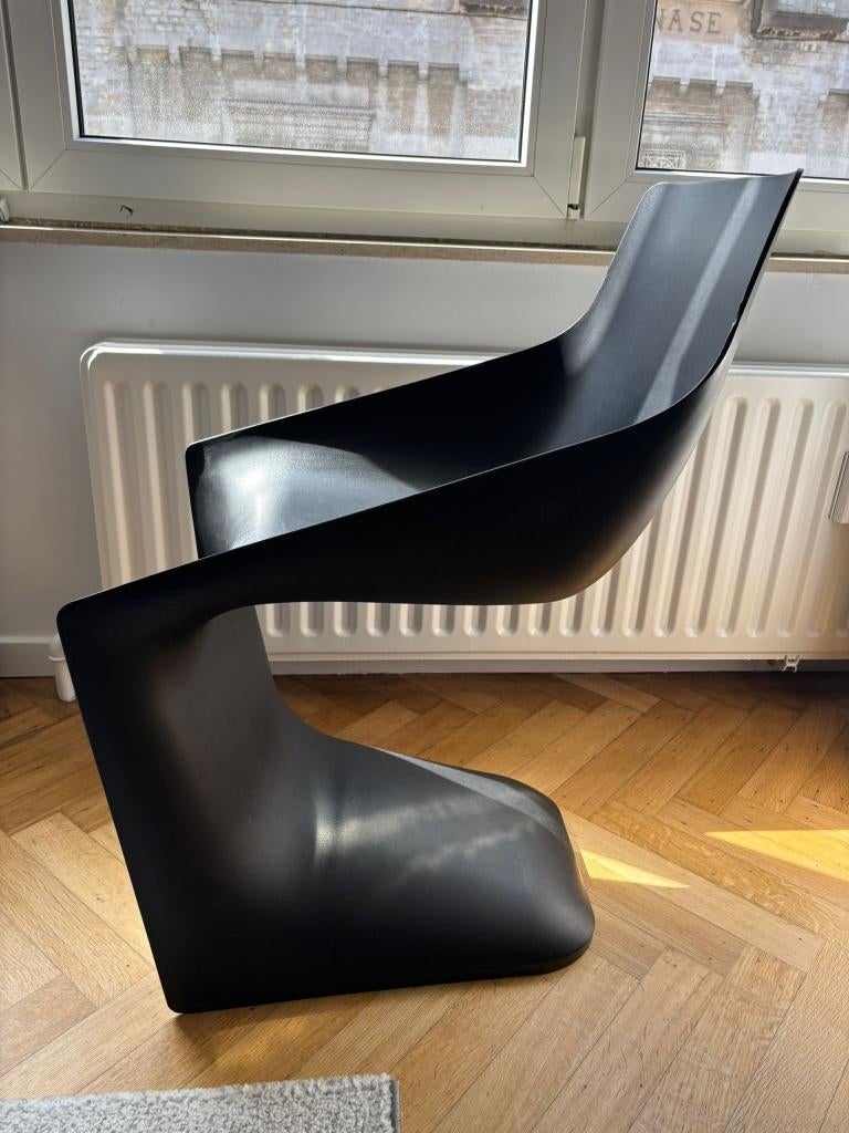 6x Design stoelen Kristalia PULP – Christophe Pillet, Ophalen, Kunststof, Zwart, Design