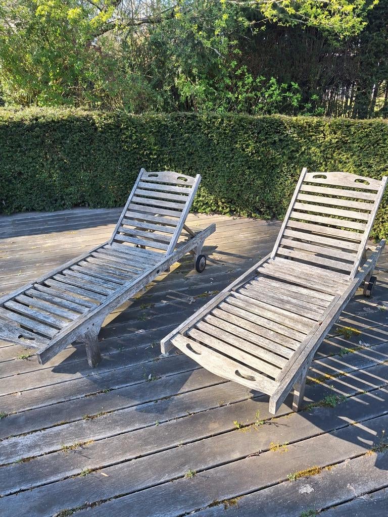 2 chaises longues à donner, Jardin & Terrasse, Enlèvement