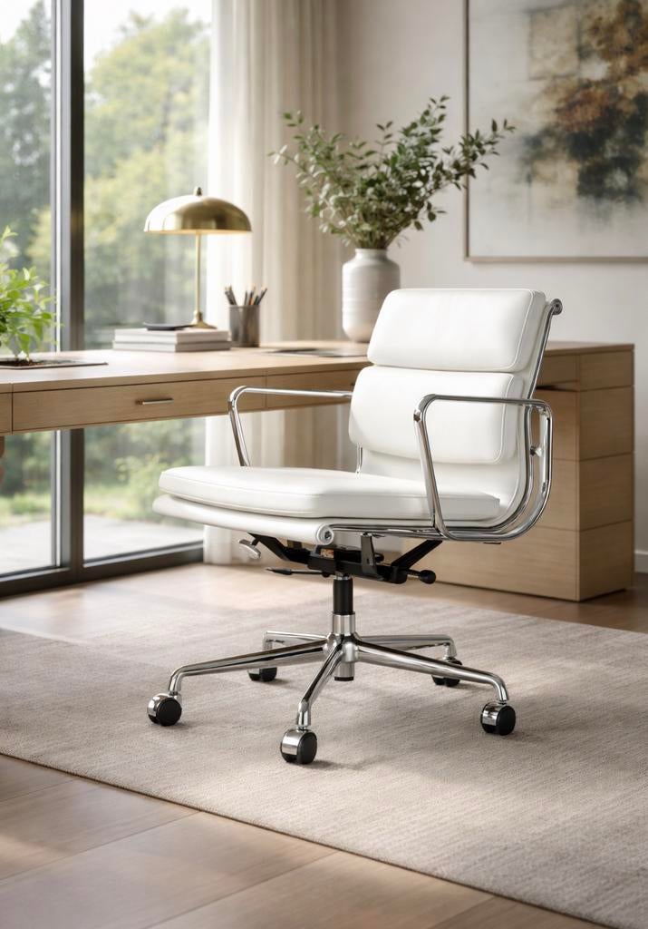 Vitra EA217 Eames Executive Chair – Nieuw, Neuf, Enlèvement, Blanc, Chaise de bureau