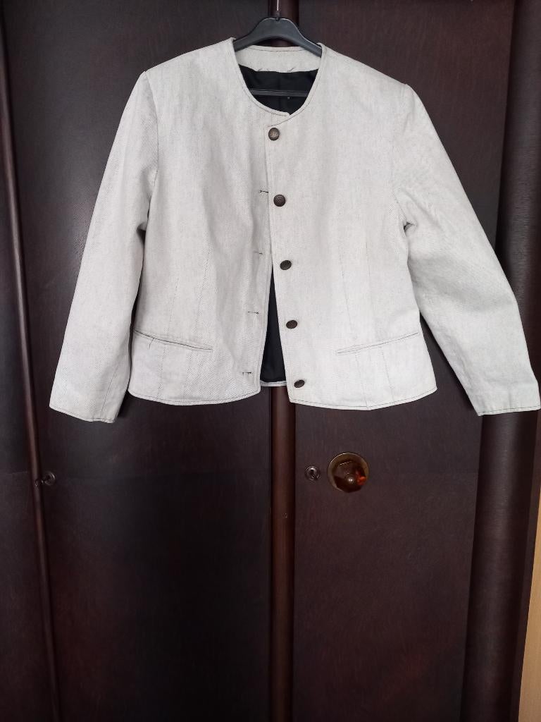 Jeans vest, Kleding | Heren, Ophalen of Verzenden, Gedragen, Maat 46 (S) of kleiner, Grijs