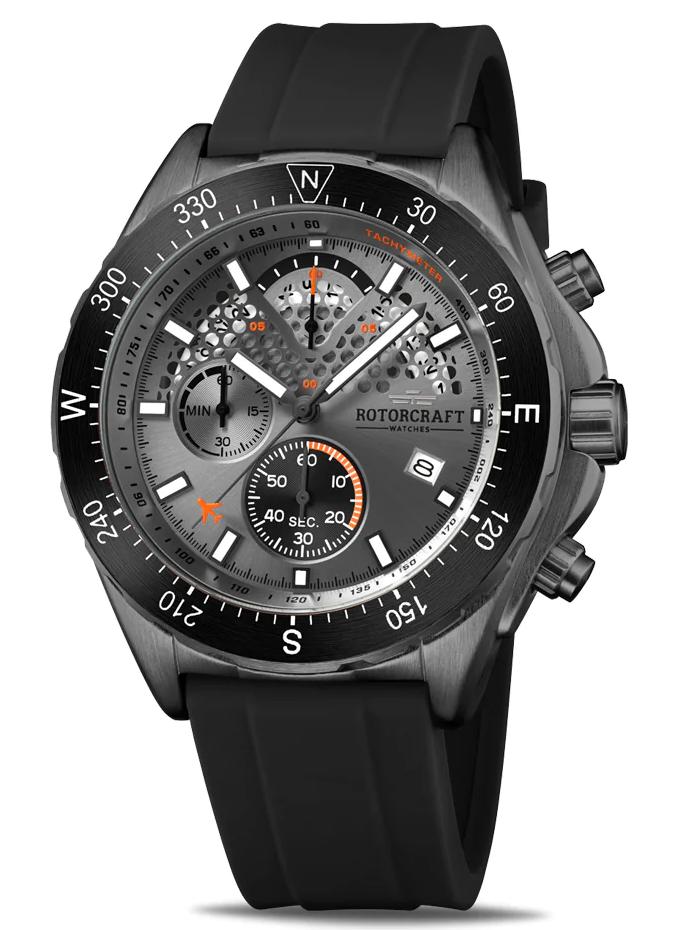 Rotorcraft Track RC4303 Sport Chrono Nieuw! t.w.v € 499-,, Ophalen of Verzenden, Waterdicht, Nieuw, Grijs